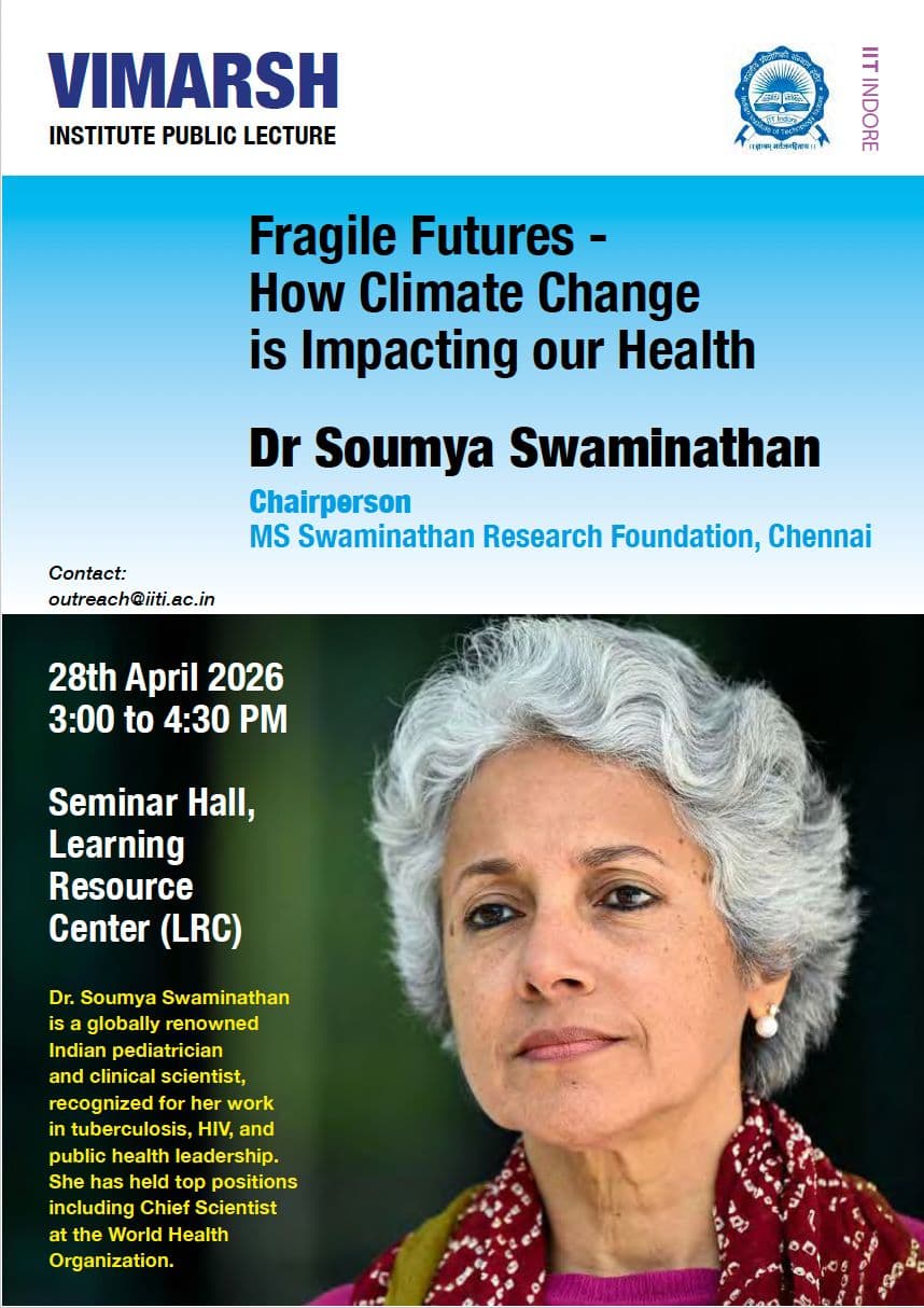 Dr. Soumya Swaminathan, Chairperson, MS Swaminathan Research Foundation, Chennai