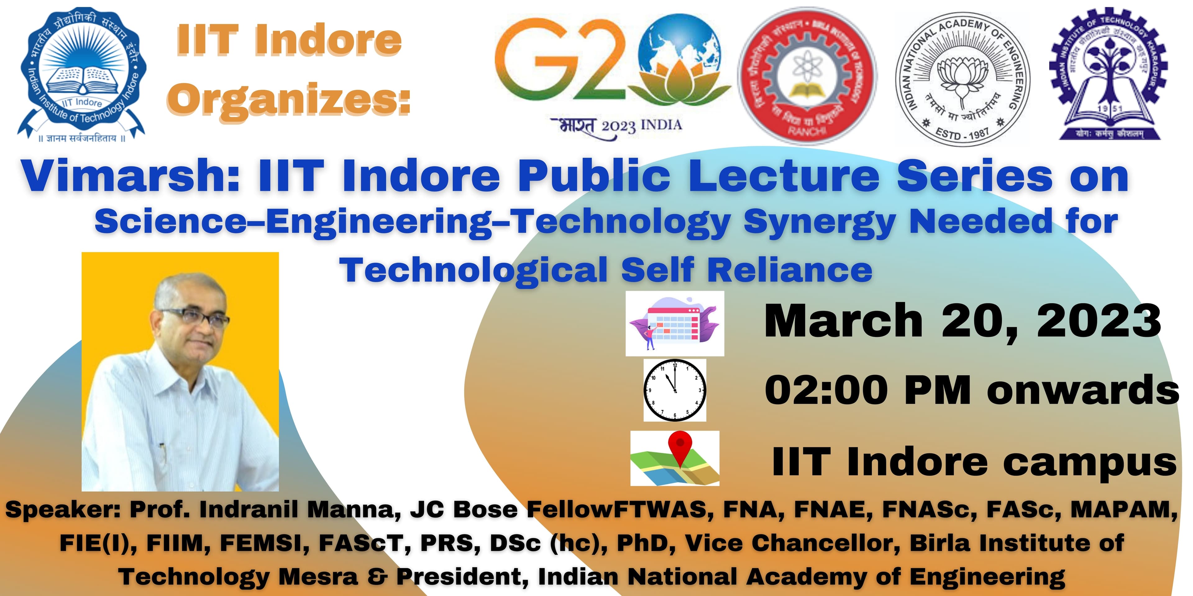 Prof. Indranil Manna, FNAE, FNA, FASc, FNASc, FTWAS, Vice Chancellor, BIT Mesra